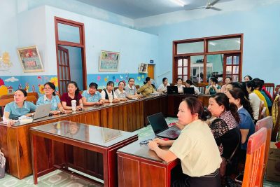 Sáng nay ngày 03/9/2026 tập thể CBGVNV Trường Mầm non Lân Phong ở trường chính và phân hiệu tham gia học trực tuyến Nghị quyết toàn quốc nghiên cứu, học tập, quán triệt và triển khai thực hiện một số Nghị quyết, Chỉ thị của Bộ Chính trị.