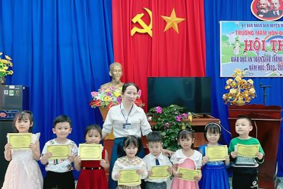 Trường MN Đức Lân tổ chức Hội thi Giáo dục an toàn giao thông cấp trường năm học 2023-2024