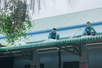 Công tác phòng chống, ứng phó với bão KALMAEGI của trường Mầm non Đức Lân